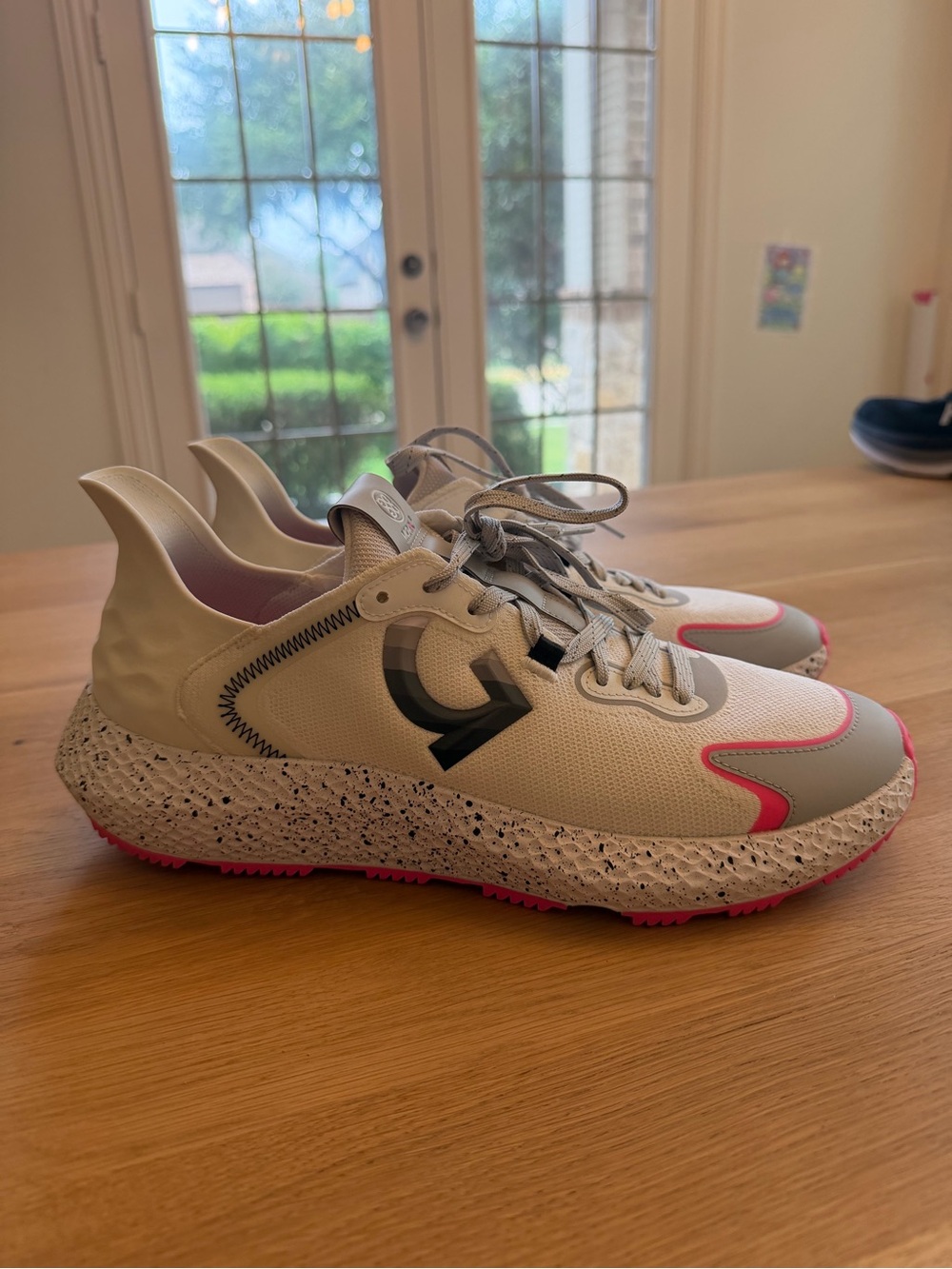 Mens G/FORE Athletic Sneakers - Cream with grey Accent